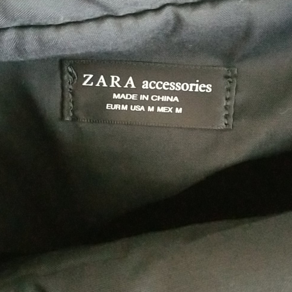 ZARA Mixed Media Straw Bag - Picture 5 of 9